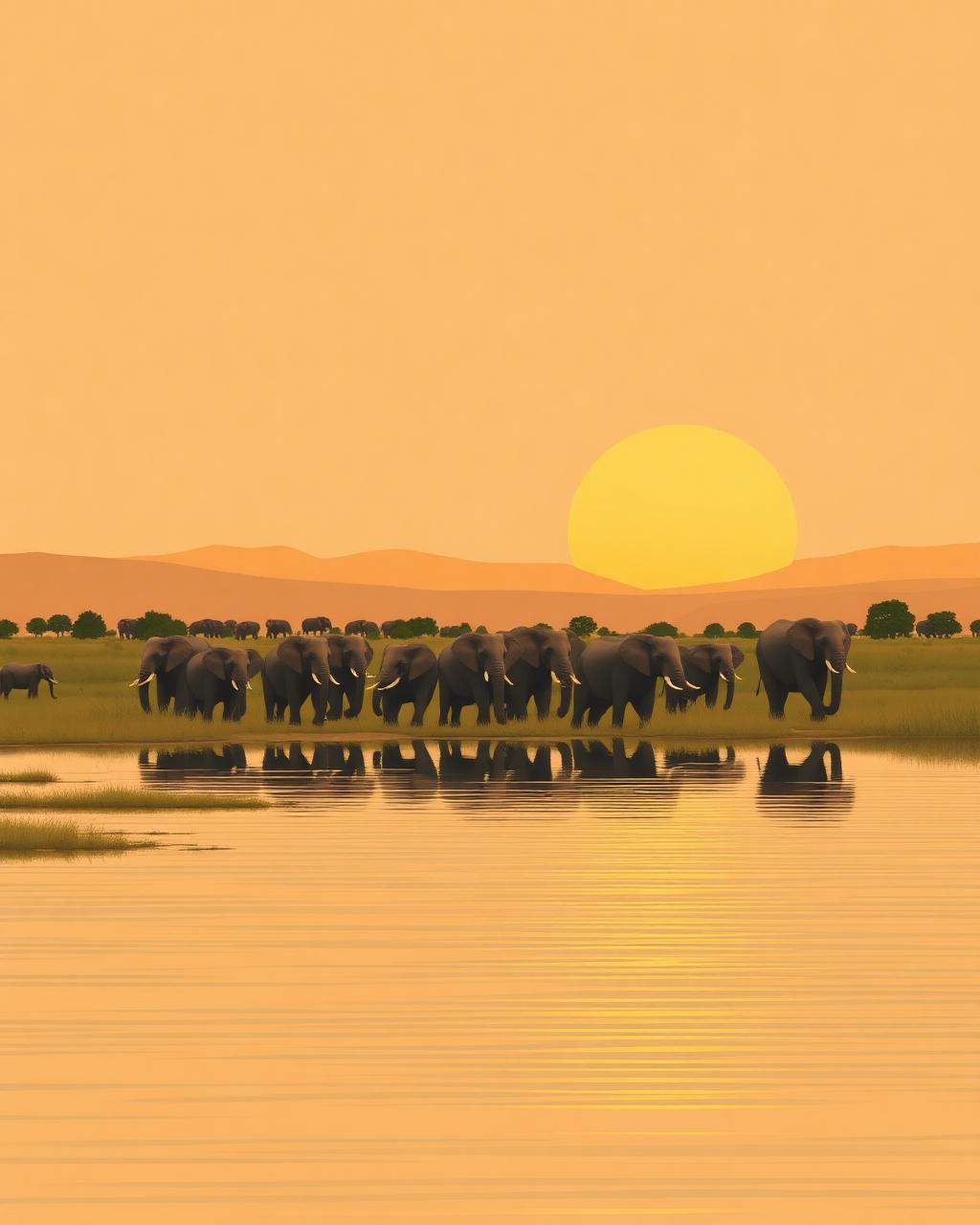 Chobe National Park landscape in Botswana