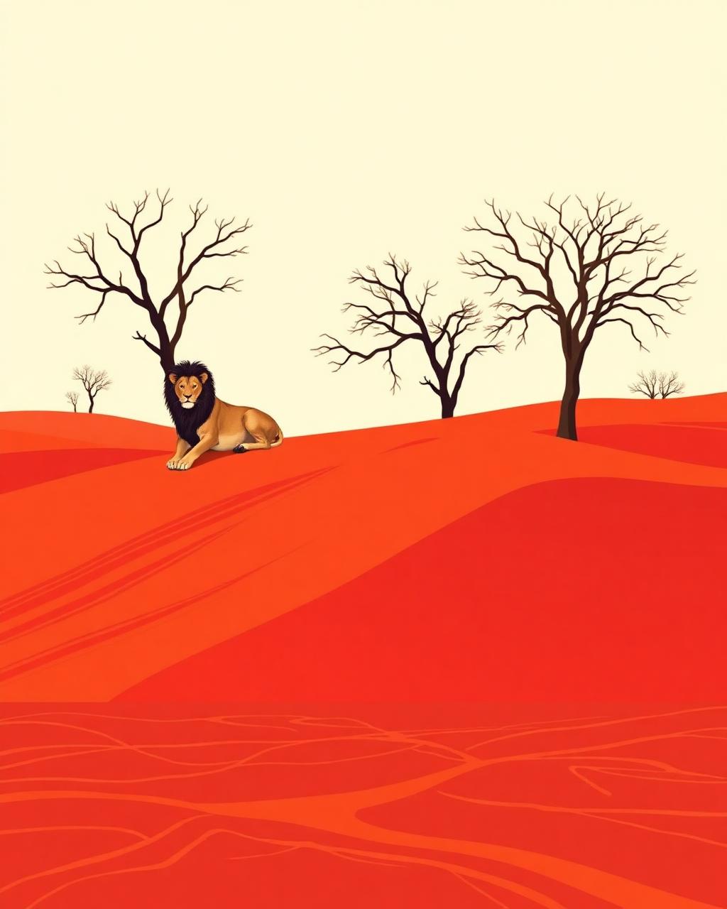 Kgalagadi Transfrontier Park landscape in South Africa / Botswana