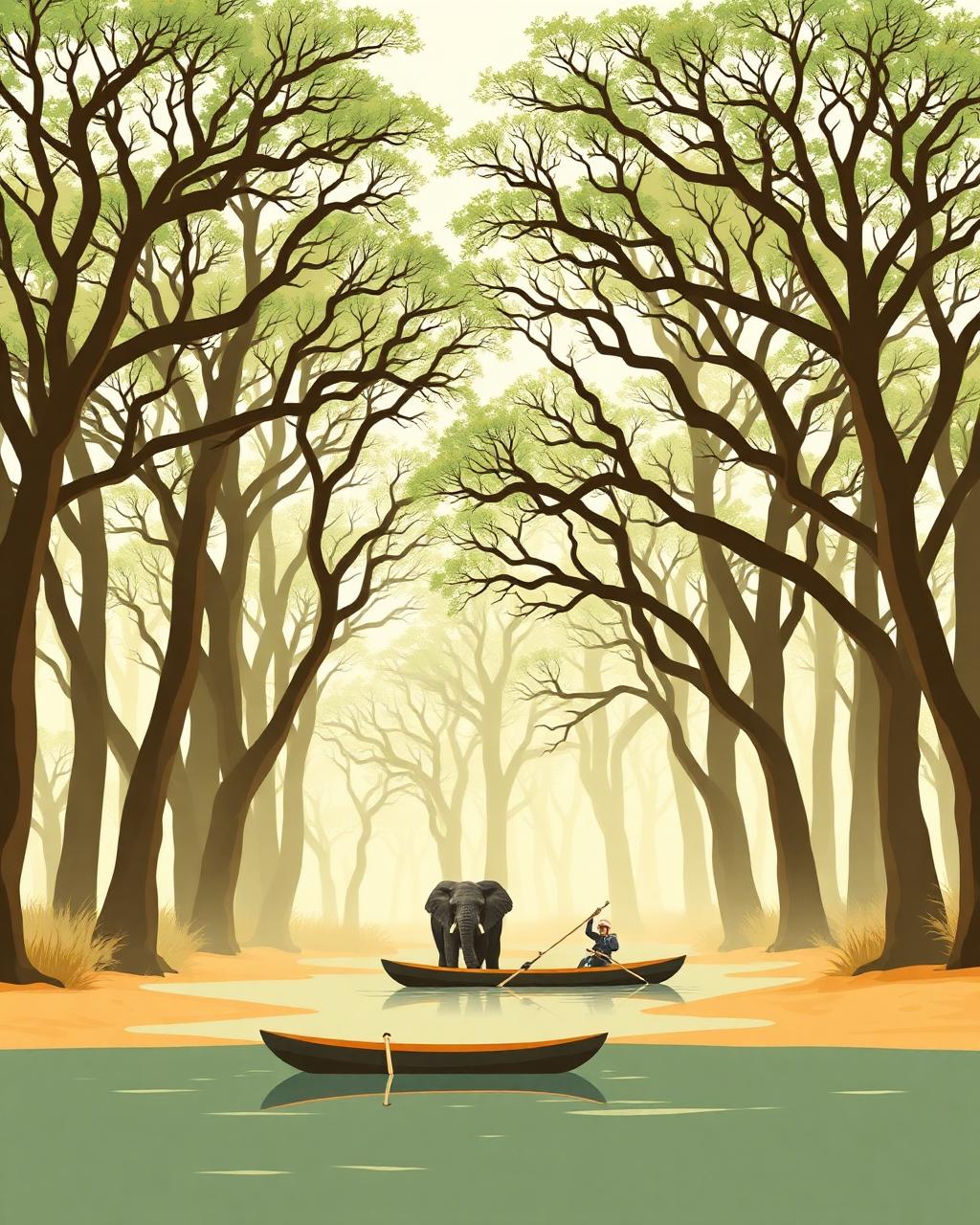 Mana Pools National Park landscape in Zimbabwe